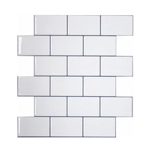 Load image into Gallery viewer, Vividtiles Thicker White Subway Tiles Peel and Stick Premium Wall Tiles Stick on Tiles Kitchen Backsplash - 5 Pieces Pack