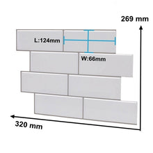 Load image into Gallery viewer, Vividtiles Thicker White Subway Tiles Peel and Stick Premium Wall Tiles Stick on Tiles Kitchen Backsplash - 5 Pieces Pack
