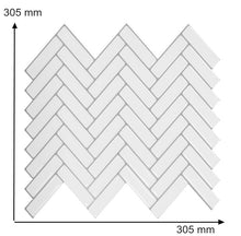 Load image into Gallery viewer, Vividtiles Thicker White Subway Tiles Peel and Stick Premium Wall Tiles Stick on Tiles Kitchen Backsplash - 5 Pieces Pack