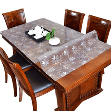 Load image into Gallery viewer, Thickened 1.5mm transparent cosmos PVC tablecloth waterproof table cover oil-proof kitchen custom soft glass protection mat